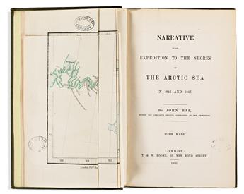 Rae, John (1813-1893) Narrative of an Expedition to the Shores of the Arctic Sea in 1846 and 1847.